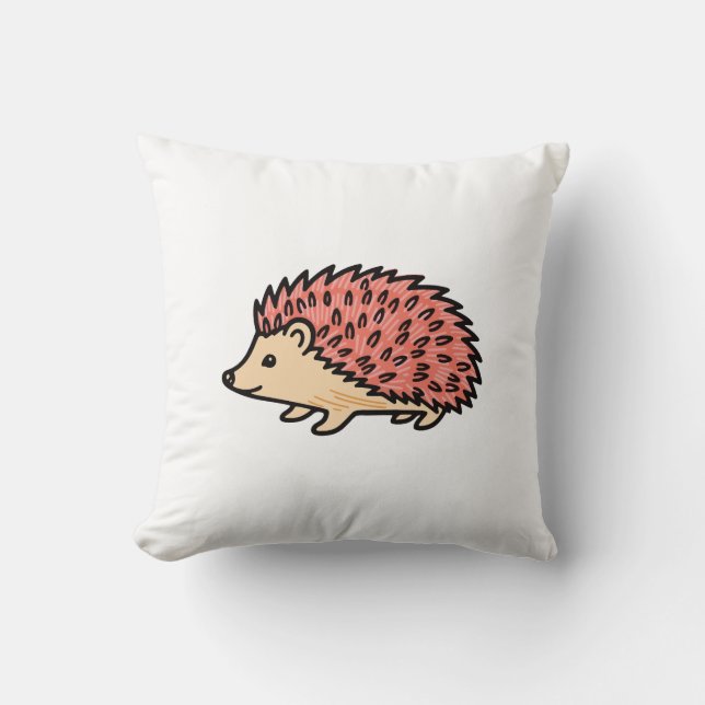 Coussin Hérisson Rose (Recto)