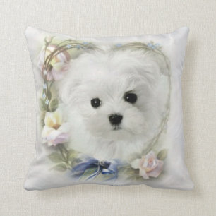 Coussin Hermes le carreau/coussin maltais