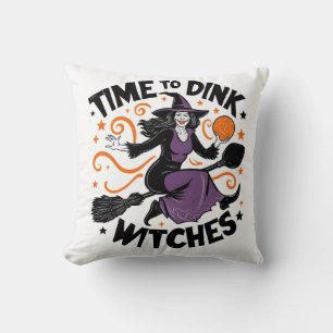 Coussin Heure de Dink Witts Halloween Pickleball Éffrayant