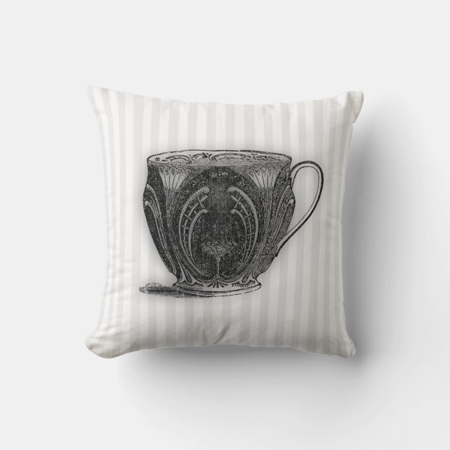 Coussin Heure pour la tasse de thé du thé #8 (Recto)