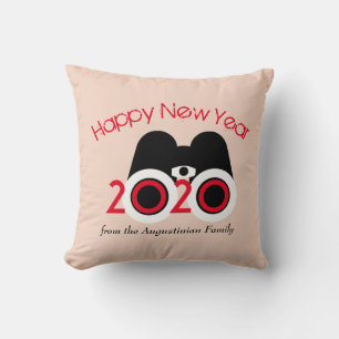 Coussin HEUREUSE NOUVELLE ANNÉE 2020 Vision Customisée sai