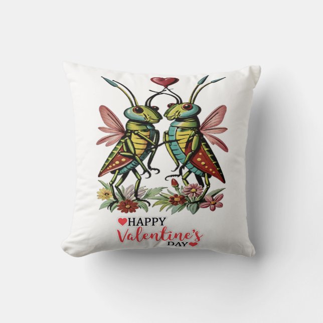 Coussin Heureuse Sainte-Valentin (Recto)
