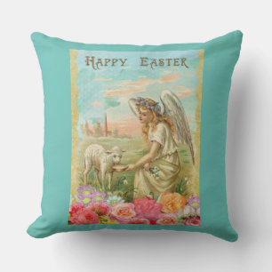 Coussin heureux ange de pâques