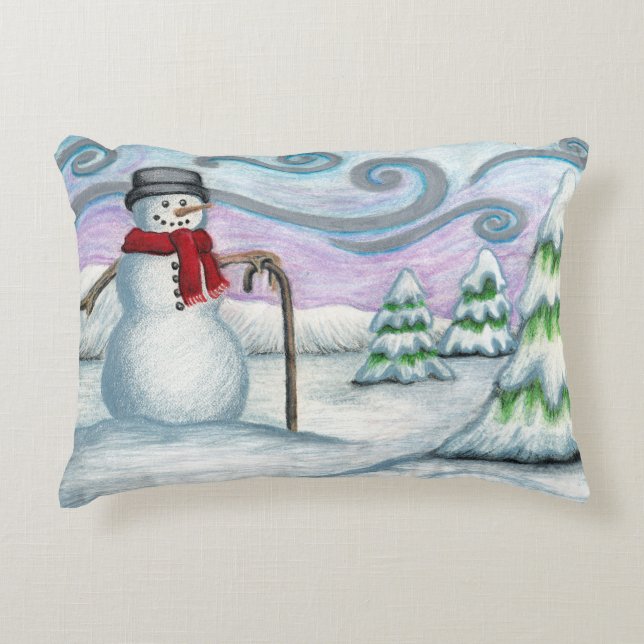 Coussin heureux d'accent du pays des merveilles (Devant)