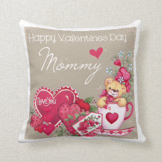 Coussin heureux de maman de jour de Valentines