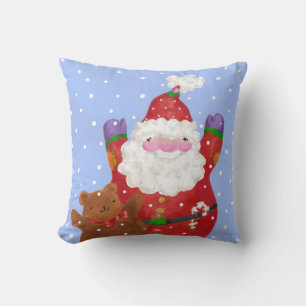 Coussin heureux de neige