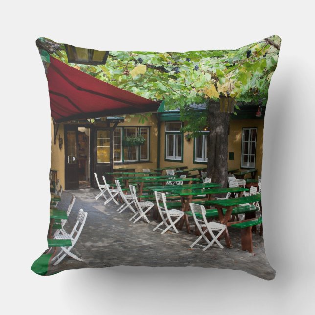 Coussin Heuriger En Grinçant Vienne Autriche (Recto)