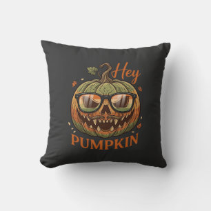 Coussin Hey Citrouille Halloween Lanterne Jack Lunettes Mo