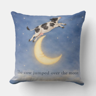 Coussin Hey Diddle Diddle Cow Over the Moon Pillow