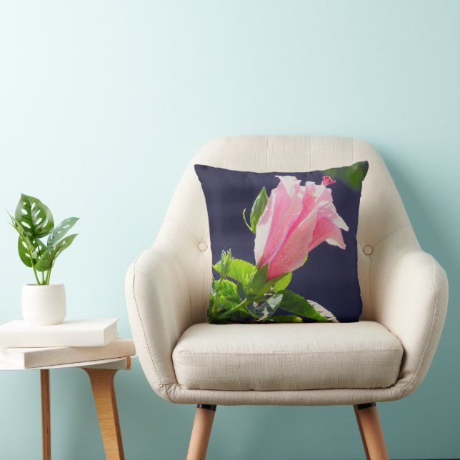 Coussin Hibiscus au soleil clair (Chaise)