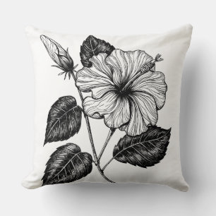 Coussin Hibiscus fleur II