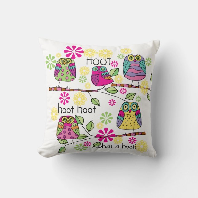 Coussin Hibou de Hootie (Recto)