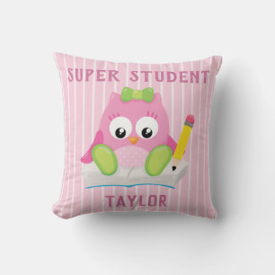 Coussin Hibou de la tribu des Super Student
