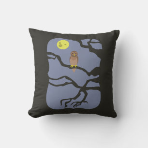 Coussin Hibou effrayant d'Halloween
