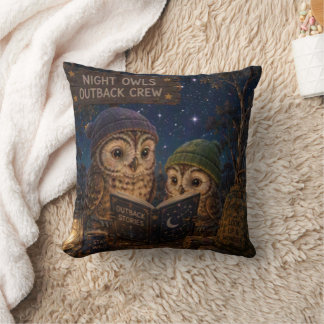 Coussin Hiboux Mignons Équipage de l'Arrière-Pays Aventure