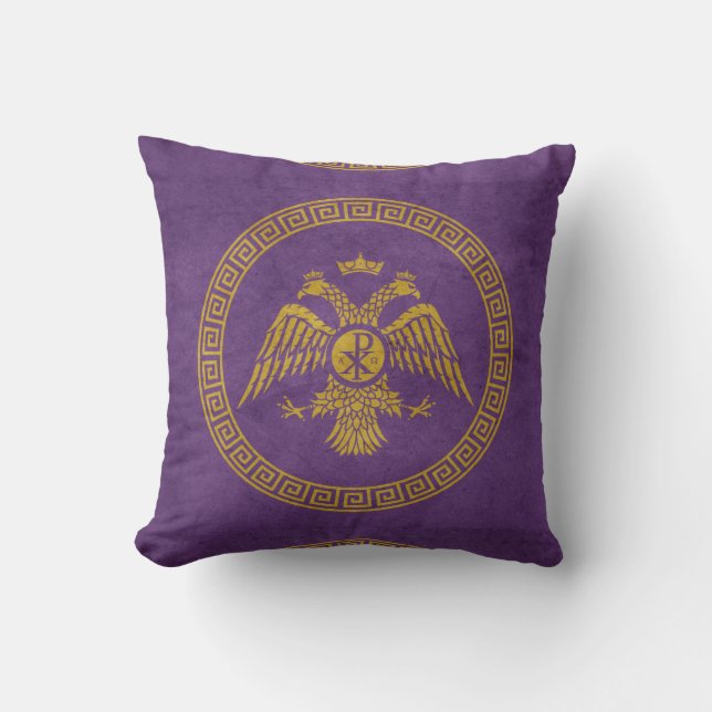 Coussin Hic est Pulvinus Romanus. (Recto)