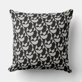 Coussin High-Contrast Comfort: Modular Noir Echo Abstract