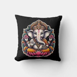 Coussin Hindu God Lord Ganesh / Ganesha pillow