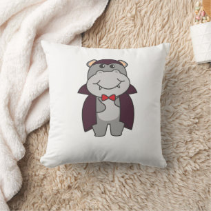 Coussin Hippo Halloween Cute Devil Vampire costume