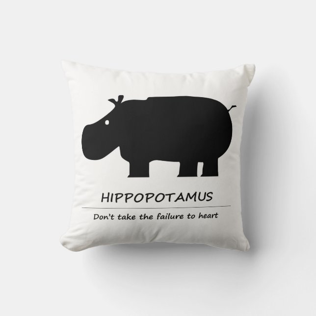 Coussin Hippopotame (Recto)