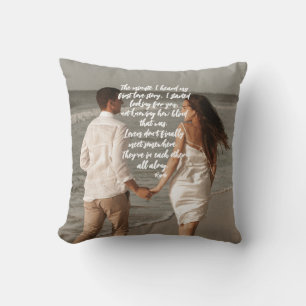Coussin Histoire d'amour de Rumi Ajoutez votre photo Poème