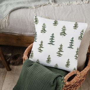 Coussin Hiver branché   Motif d'arbre de Noël