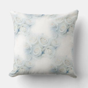 Coussin Hiver Roses blanches Motif Jeu d'oreiller