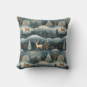 Coussin Hivernal Cerf Wonderland Pillow