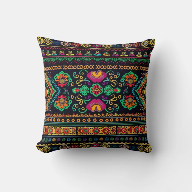 Coussin Hmong Brocade Motif (Recto)