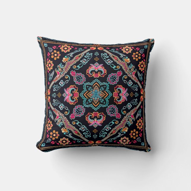 Coussin Hmong Brocade Motif (Recto)