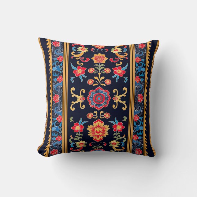 Coussin Hmong Brocade Motif (Recto)