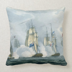 Coussin HMS Sirius, capitaine Rowse engageant un Squadr