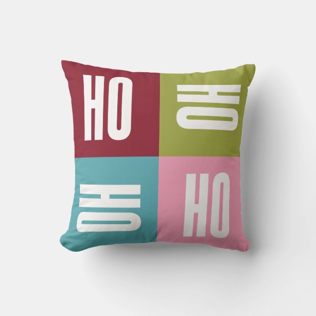 Coussin Ho Ho carreau de vacances (Recto)