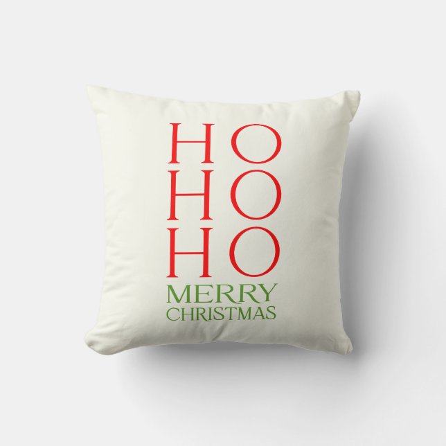 Coussin Ho Ho Ho Merry Christmas (Recto)