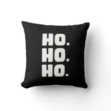 HO. HO. HO. Noir et blanc avec dos à carreaux de b