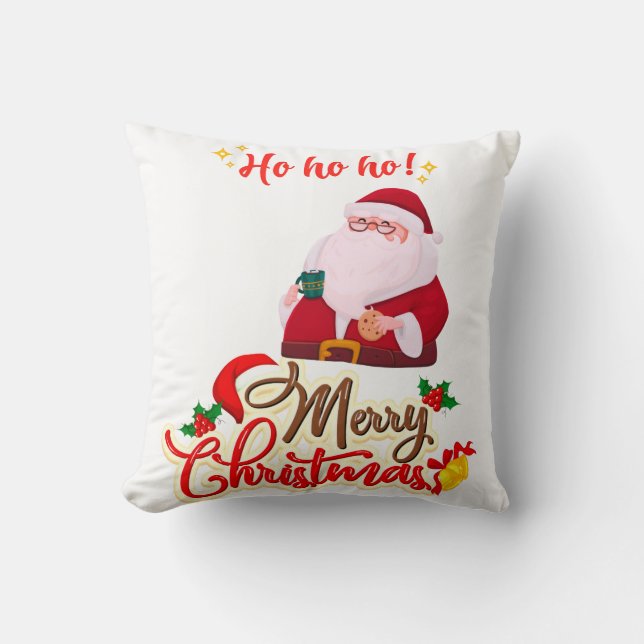 Coussin Ho Ho Jingles (Recto)