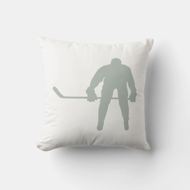Coussin Hockey gris cendré (Recto)