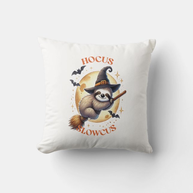 Coussin Hocus Slowcus Witch Sloth (Recto)