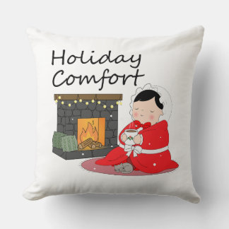 Coussin Holiday Comfort - Christmas themed Throw Pillow