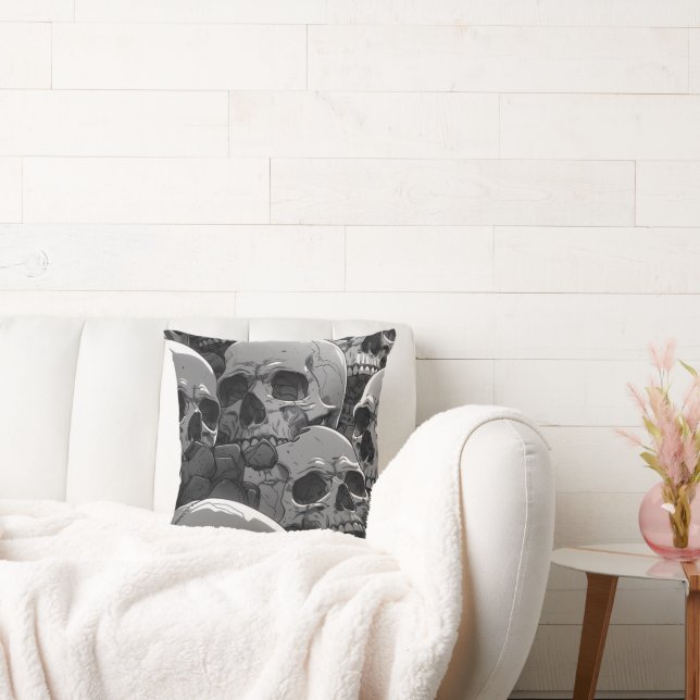 Coussin #homedeccorskullpillow (Canapé)