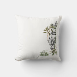 Coussin Homes dans la carte, Embracé par les Branches d'Ol