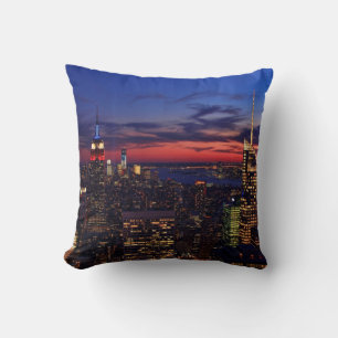 Coussin Hommage de lumière 11 sept., Centre du commerce mo