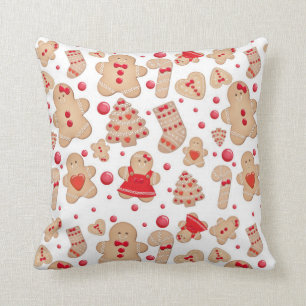 Coussin Homme en pain d'épices Biscuits cuits Rustique Fan