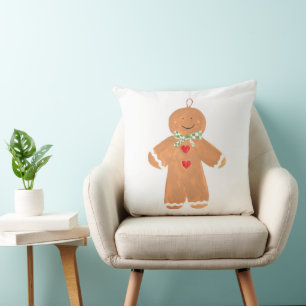 Coussin Homme en pain d'épices Joyeux Noël Nostalgique Fes