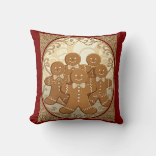 Coussin Homme en pain d'épices Noël Art Nouveau