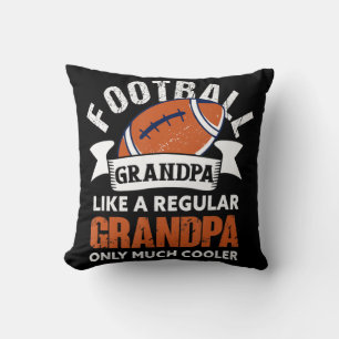 Coussin Homme Football Grand-Père Amusant Grand-Père Améri