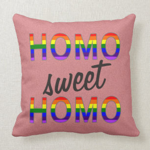Coussin Homo doux homo gai drôle