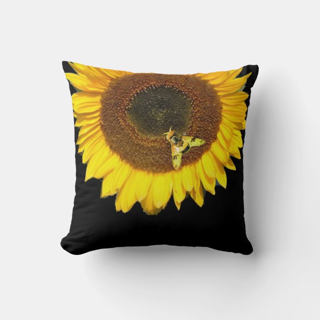 COUSSIN HONEY BEE ET SUNFLOWER (Recto)