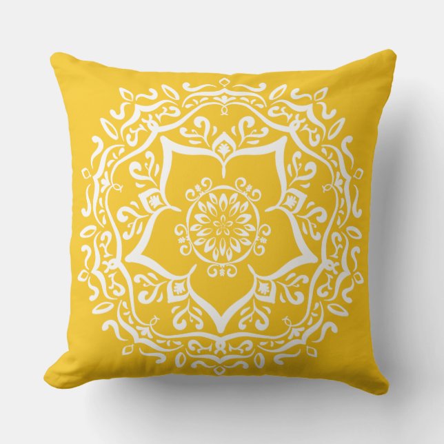Coussin Honey Mandala (Recto)