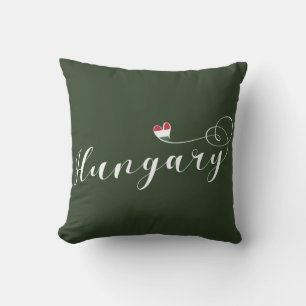 Coussin Hongrie Coeur Throw Cushion, hongrois
